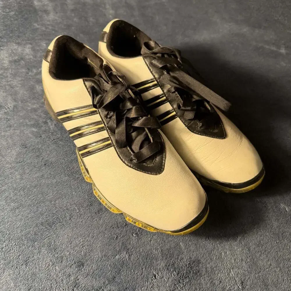 Adidas FitFoam Powerband Chassis Climaproof White Black Women's Golf Shoes Size